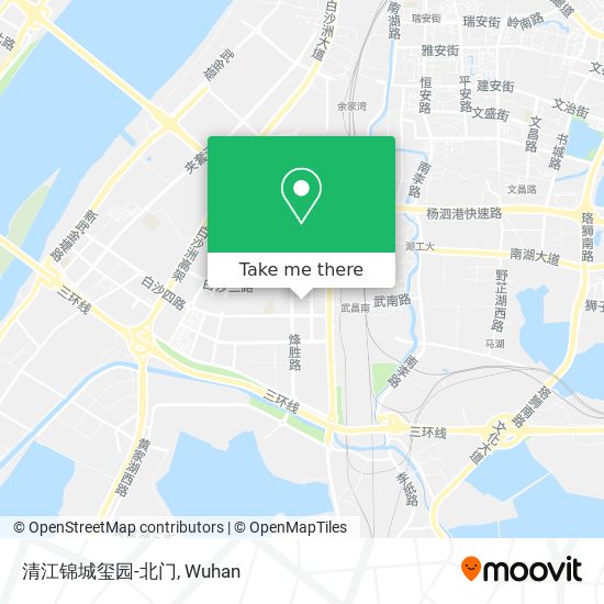 清江锦城玺园-北门 map