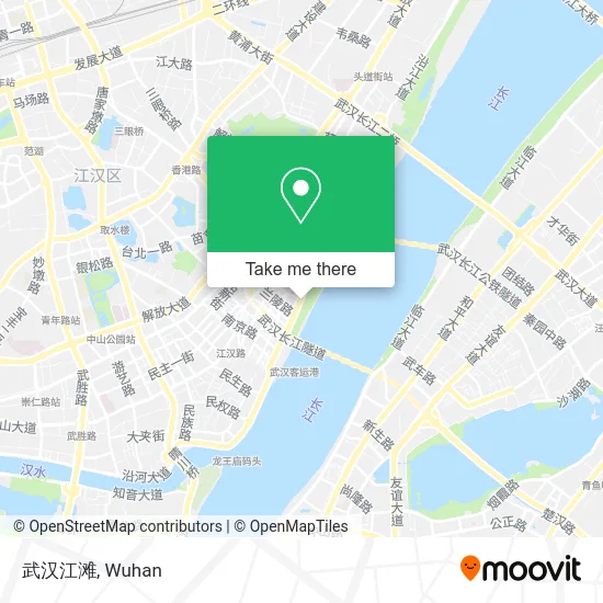 武汉江滩 map