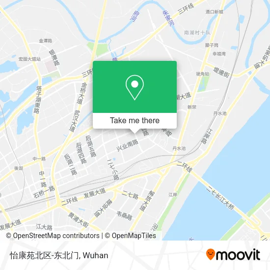 怡康苑北区-东北门 map