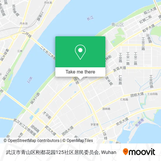 武汉市青山区刚都花园125社区居民委员会 map