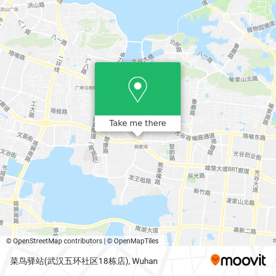菜鸟驿站(武汉五环社区18栋店) map