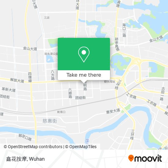 鑫花按摩 map