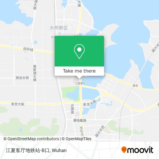 江夏客厅地铁站-B口 map