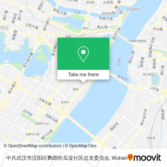 中共武汉市汉阳区鹦鹉街瓜堤社区总支委员会 map