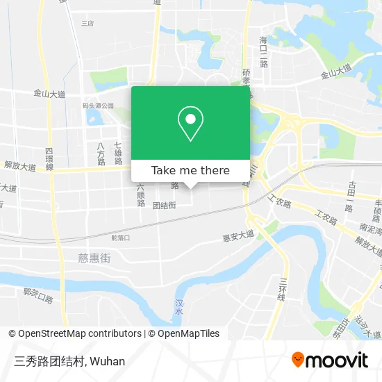 三秀路团结村 map