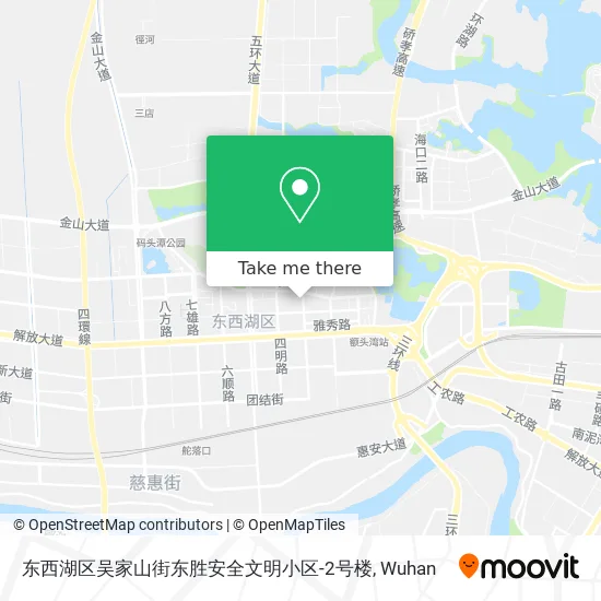 东西湖区吴家山街东胜安全文明小区-2号楼 map