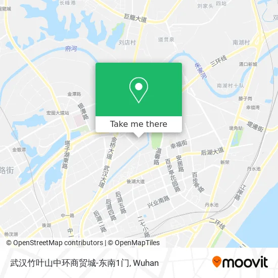 武汉竹叶山中环商贸城-东南1门 map