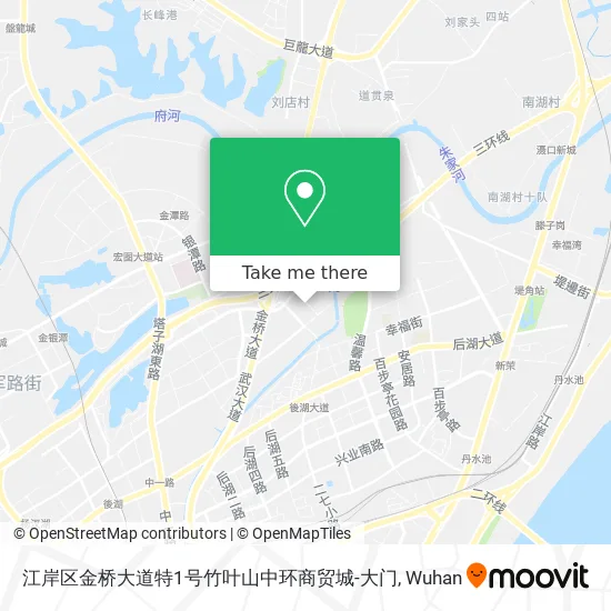 江岸区金桥大道特1号竹叶山中环商贸城-大门 map