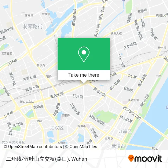 二环线/竹叶山立交桥(路口) map