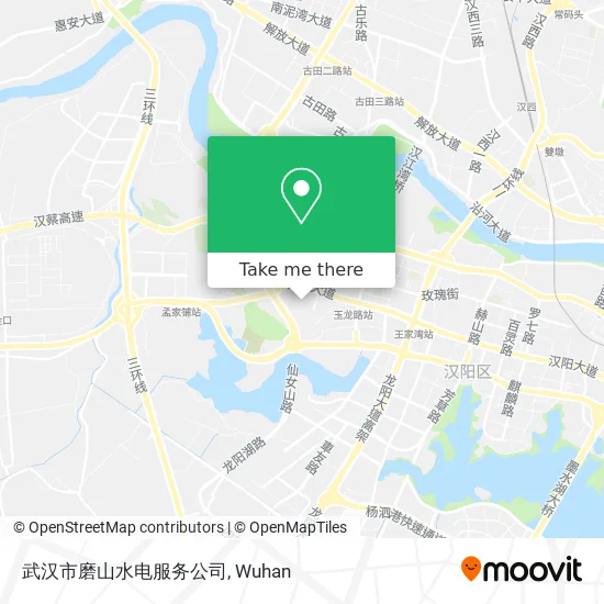 武汉市磨山水电服务公司 map
