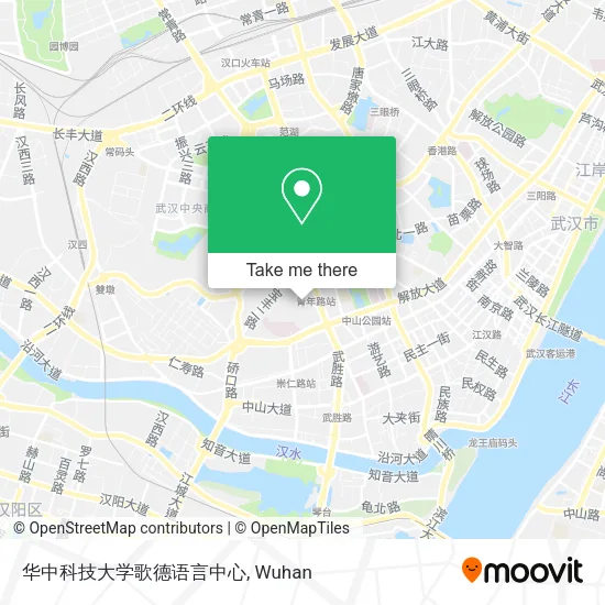 华中科技大学歌德语言中心 map