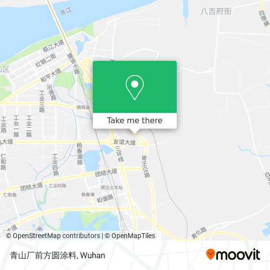 青山厂前方圆涂料 map
