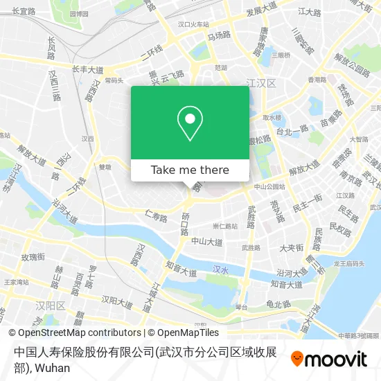 中国人寿保险股份有限公司(武汉市分公司区域收展部) map