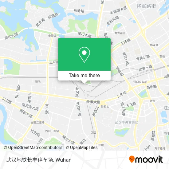 武汉地铁长丰停车场 map