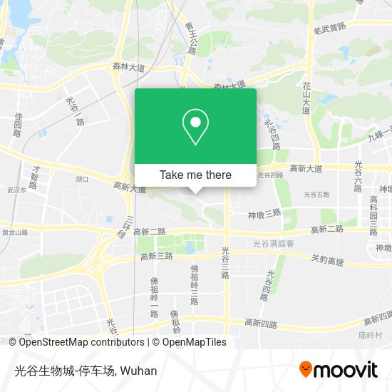 光谷生物城-停车场 map
