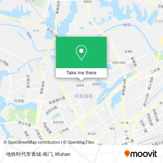 地铁时代常青城-南门 map