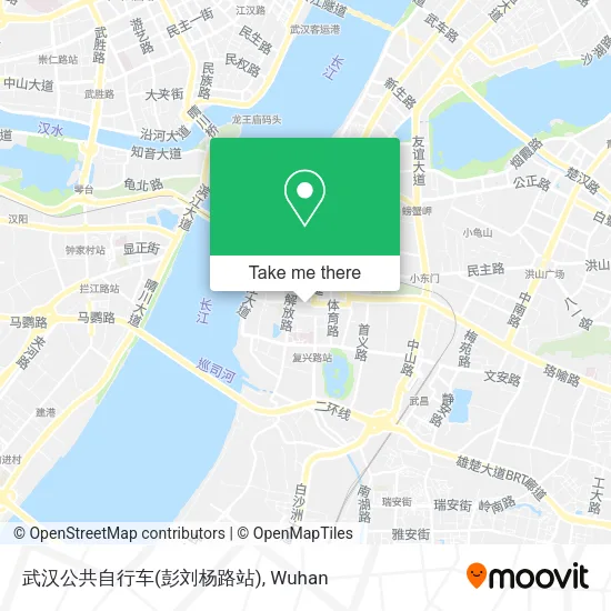 武汉公共自行车(彭刘杨路站) map