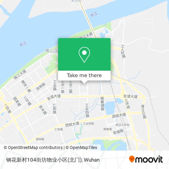 钢花新村104街坊物业小区(北门) map