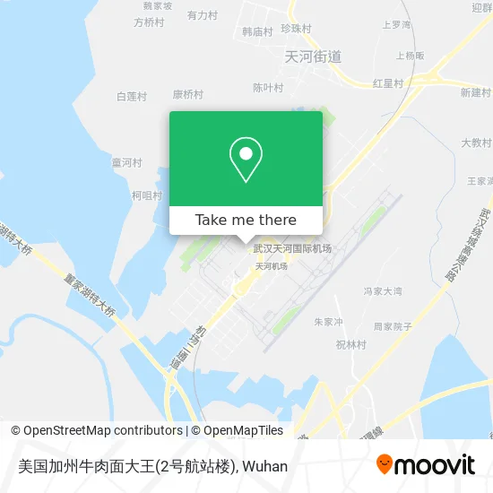 美国加州牛肉面大王(2号航站楼) map