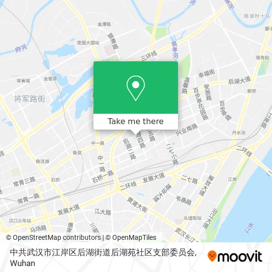 中共武汉市江岸区后湖街道后湖苑社区支部委员会 map