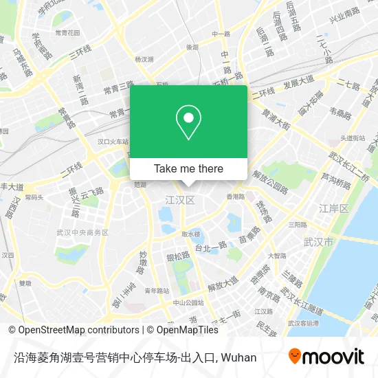 沿海菱角湖壹号营销中心停车场-出入口 map