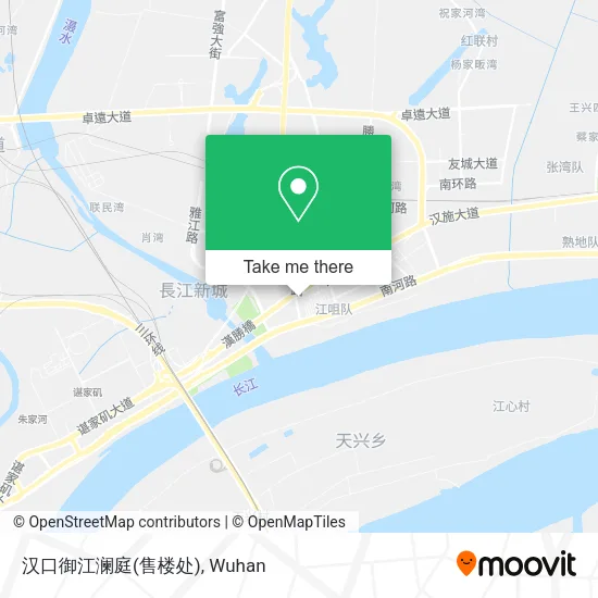 汉口御江澜庭(售楼处) map