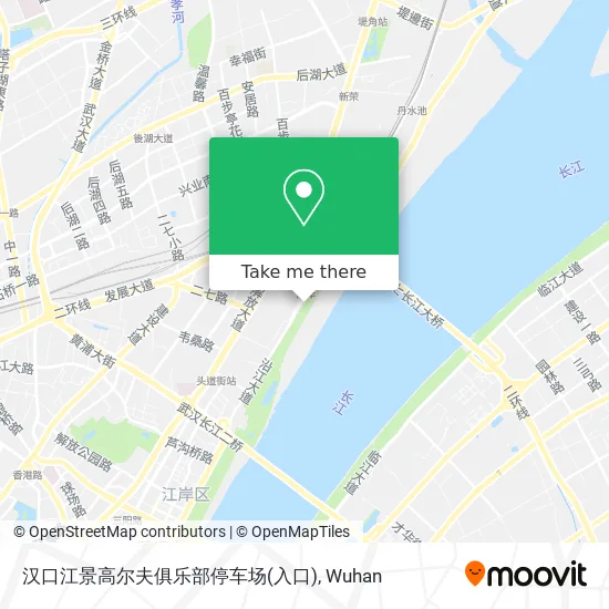 汉口江景高尔夫俱乐部停车场(入口) map