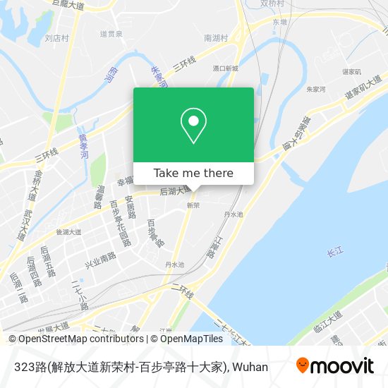 323路(解放大道新荣村-百步亭路十大家) map