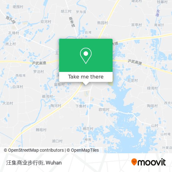 汪集商业步行街 map