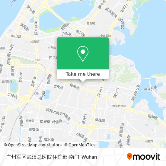广州军区武汉总医院住院部-南门 map
