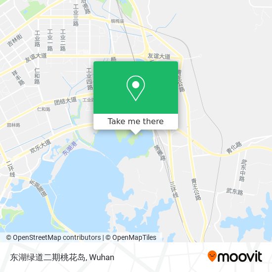东湖绿道二期桃花岛 map