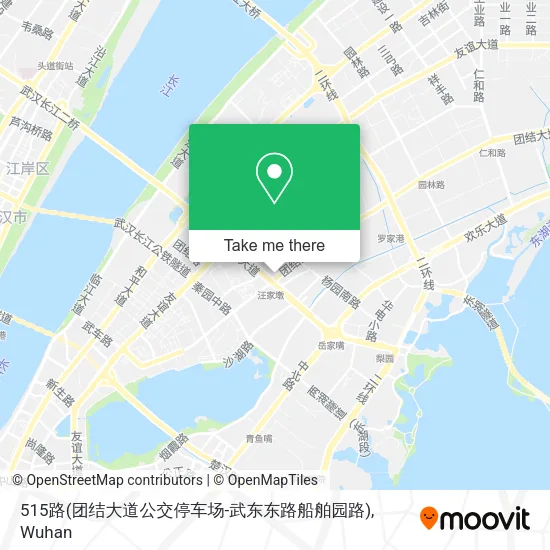 515路(团结大道公交停车场-武东东路船舶园路) map