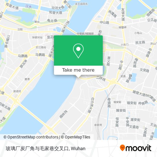 玻璃厂炭厂角与毛家巷交叉口 map