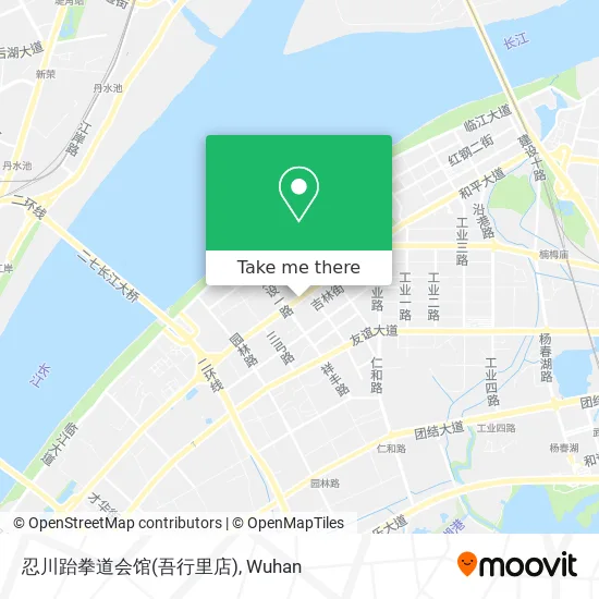 忍川跆拳道会馆(吾行里店) map
