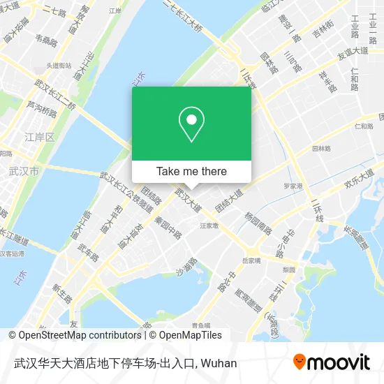 武汉华天大酒店地下停车场-出入口 map