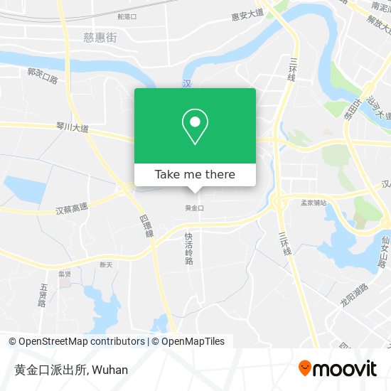 黄金口派出所 map
