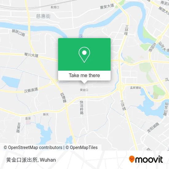 黄金口派出所 map