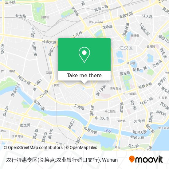 农行特惠专区(兑换点:农业银行硚口支行) map
