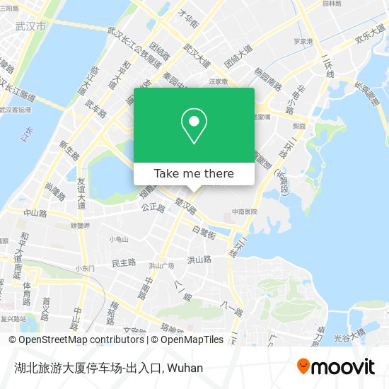 湖北旅游大厦停车场-出入口 map