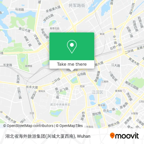 湖北省海外旅游集团(兴城大厦西南) map