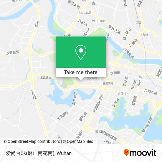 爱尚台球(磨山南苑南) map