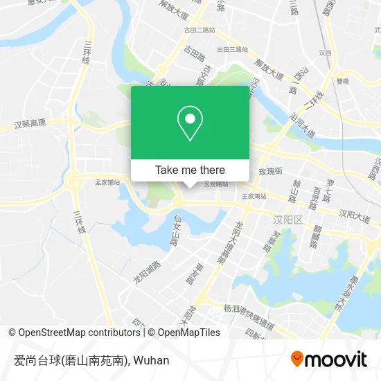 爱尚台球(磨山南苑南) map