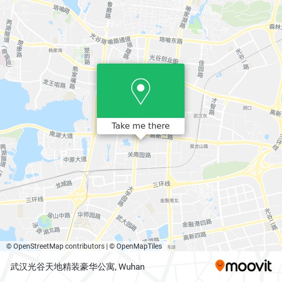 武汉光谷天地精装豪华公寓 map