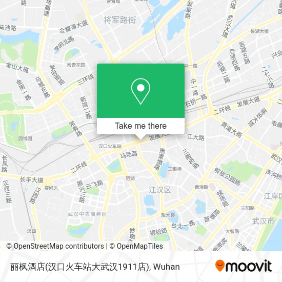 丽枫酒店(汉口火车站大武汉1911店) map