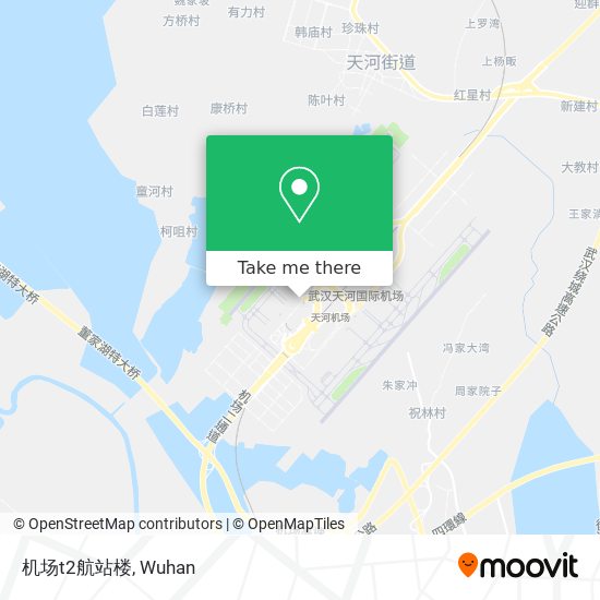 机场t2航站楼 map