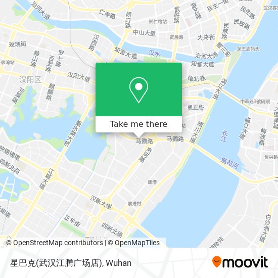 星巴克(武汉江腾广场店) map
