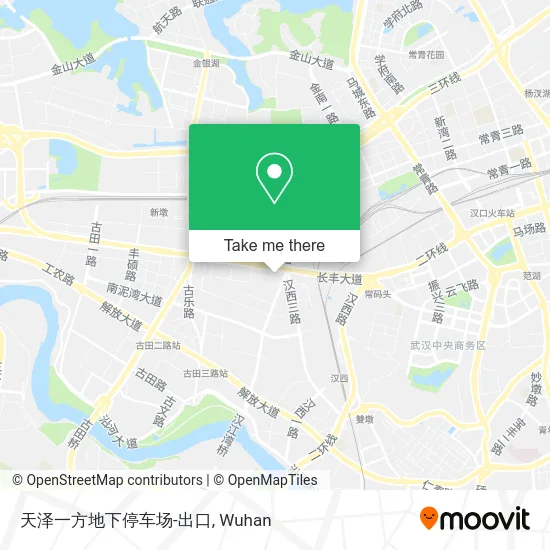 天泽一方地下停车场-出口 map