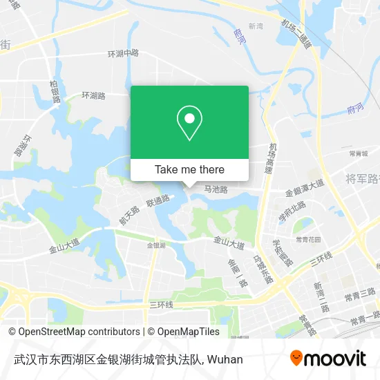 武汉市东西湖区金银湖街城管执法队 map