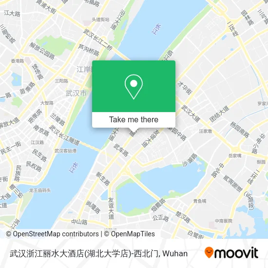武汉浙江丽水大酒店(湖北大学店)-西北门 map