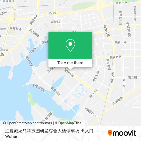 江夏藏龙岛科技园研发综合大楼停车场-出入口 map